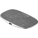 Sandberg Bezvadu lādētājs SleekPad 441-60, 5V/1A, 9V/1,12A, 9V/1,67A, 15W, Qi, 1 USB ports, pelēks, alumīnijs, audums