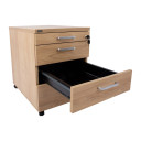 Atvilktņu kaste ERGO 60x43xH60cm, hikorijs 37368 Allit