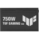 Asus TUF-GAMING-750G-EVO toiteplokk 90YE00SB-B0NA00, 750 W, 20+4 pin ATX, t&auml;ielikult modulaarne, aktiivne jahutus