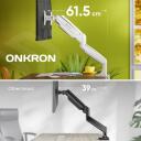 Onkron monitors, G200-W, 13-32 collas, 1-9 kg (x2), VESA 75x75, 100x100 mm, slīpums -90&deg; līdz +45&deg;, pagrieziens 180&deg;