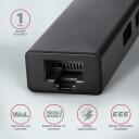 Axagon USB centras HMA-GL3A 3 USB 3.2 prievadai, 1 RJ45, 0.2 m