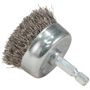 Kausveida birste 50mm, 1/4" HEX gofrēti tērauda sari D-76560 MAKITA