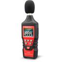 Habotest Decibelų matuoklis HT622B, 30-130dBA, 30-130dBC, 30Hz-8kHz, 3x AAA baterijos, MAX/MIN, duomenų laikymas