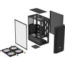 Fury Kaste SHOBO SH4F RGB NFO-2154, 2x3.5", 2x2.5", Midi-Tower, 7 papla&scaron;inā&scaron;anas slots, melna