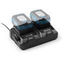 Hogert Зарядное устройство HT2E283-DC8 18V, 2&times;4 A, 2 порта, 230 V, защита от перегрева, короткого замыкания, перезарядки