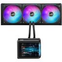 Asus ROG Ryuo IV SLC 360 ARGB procesora &scaron;ķidrās dzesē&scaron;anas risinājums 90RC0151-B0EAY0, 3 ventilatori, 71.44 CFM, 2650 RPM, 39.6 dB
