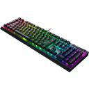 Razer Mehāniskā Spēļu Tastatūra BlackWidow V4 X RZ03-04701800-R3M1, RGB Chroma, 105 taustiņi, dzeltenie mehāniskie slēdži