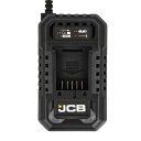 JCB JCB-18PKIT-2 Professional 18V kompakti&scaron;kas įrankių rinkinys smūginis gręžtuvas-suktuvas 75Nm smūginis suktuvas 230Nm 2x5.0Ah akumuliatoriai 4.5A įkroviklis
