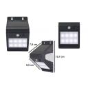 Beper Sienas gaismeklis ar saules bateriju P207ILO070, 9578mm, 78mm, 157mm, IP44, 1xLED, 1200mAh, Ni-MH, pelēka krāsa