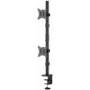 Gembird LCD monitori kinnitusk&auml;si MA-D2-02, 2 monitorit, 17-32 tolli, 9 kg, VESA 75 x 75/100 x 100, must