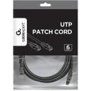 Gembird патч-кабель PP6U-3M/BK, 3м, черный, CAT6, U-UTP, snagless ботинки