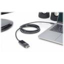 Digitus USB Type-C adaptera kabelis AK-300333-020-S, 2 m, USB-C, DisplayPort, 4K atbalsts, datu pārsūtī&scaron;anas ātrums 32,4 Gbit/s