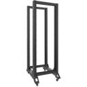 Lanberg Open Rack 32U OR01-6832-B, 600x800mm, 28kg, 167.4cm, 80cm, 32 riiulit, 600kg koormus, ratastega