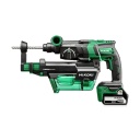 Bezvadu rotācijas āmurs SDS-Plus, HIKOKI, DH18DPCWPZ, 18 V, bezsuku motors, 3 režīmi, ergonomisks rokturis