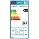 Cata Sienas tvaika nosūcējs Thalassa Pro 600 GBK 02136407, 640 m&sup3;/h, 64 dB, 138 W, A+++, LED, melns