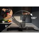 Eldom GK200 GRILO kontaktinis grilis, 2000 W, 230 &deg;C, 1 zona, nerūdijantis plienas, LED ekranas, reguliuojamas termostatas