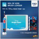 Oral-B Elektriskā zobu birste Vitality Pro Spiderman, 1, 2, akumulators, bērniem, uzlādējama