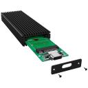 Raidsonic SDD cietā diska korpuss IB-1816M-C31, M.2, USB 3.1 (Gen 2), melns, 1 x 2280 mm, alumīnijs