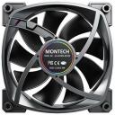 Montech Datora korpuss ventilators AX120PWM KODS, 120mm, 720-1760RPM, 1x9 lāpstiņas, 27dB, 1.8mmH2O, RGB apgaismojums