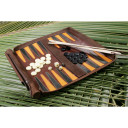 Ceļojumu galda spēle "Roll & Play" ar bambusa stieņiem, 32x32 cm, R105220, LEATHERSAFE