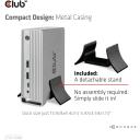 Club3D dokk CSV-1568 120W, 4 videot 16.2 Gbit/s, 4 USB 10G/5G, 1 Gigabit Ethernet, 2 audio, toiteadapter 120W