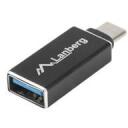 Lanberg USB adapter AD-UC-UA-02, USB-C(M) USB-A(F), 5Gb/s, laadimine ja s&uuml;nkroonimine, OTG funktsioon