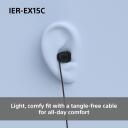 Sony K&otilde;rvaklapid IER-EX15C KOOD IEREX15CW.CE7, 1.2m, USB-C, 3 paari k&otilde;rvaklapi otsikuid, mikrofon