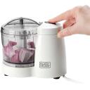 Black+Decker Dārzeņu smalcinātājs BXCH120E ES9250070B, 120 W, 0.35 L, 1 ātrums, nerūsējo&scaron;ā tērauda asmeņi, viegli tīrāms