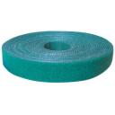Logilink Kabeļu siksna KAB0054, 4 m, zaļa, divpusēja Velcro lente, spēcīga saķere, atkārtoti lietojama
