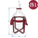 Небьющийся Дамиджон BROWIN 644225, 25 L, полипропилен, 29.5x29.5x54.2 см