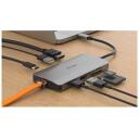 D-Link dokkimisjaam DUB-M810, 8-in-1, 4K HDMI, Gigabit Ethernet, USB 3.0, USB-C koos toite&uuml;lekandega, SD/microSD kaardilugeja