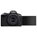 Canon EOS R50 + RF-S 18-45mm LOOME KOMPLEKT 5811C035, 24.2 MP, ISO 32000, LCD 2.95", Wi-Fi, videoteenus, CMOS, must