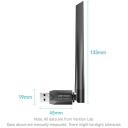 Vention USB adapteris KDTB0 633Mbit/s, Dual-band 2.4-5GHz, 6dBi antena, WPA2-PSK, USB 2.0, juodas