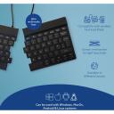 R-Go Tools клавиатура R-Go Split Break, Bluetooth 5.0, QWERTY, эргономичная, компактная, черная, 2.4 GHz, 1.02 м