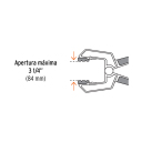 Suspaudimo replės 51mm 17701 PRE-6 Truper