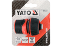 Ātrā savienotāja ar STOP un BLOKA funkciju 3/4", YATO, YT-89033, izturīgs ABS, PP, TPR materiāls