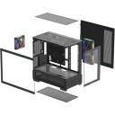 Deepcool Korpus CG380 3F R-CG380-BKAGM3-G, 2x3.5", 3x2.5", 5, 410mm, 250mm, 33mm, ARGB ventilaatorid, USB 3.0, USB-C