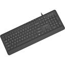 Gembird klaviatūra KB-MCH-05, 1.8m, USB A+C, QWERTY, melna, multimediju taustiņi, plānas taustiņu konstrukcija