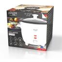 Adler Riisi keetja AD 6418, 0,6 L, 300 W, 2 funktsiooni, eemaldatav kauss, automaatne soojapidamine, klaasist kaas