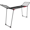 Vileda Infinity Flex Ultimate veļas žāvētājs 179620, 30m, 117-205cm, melns, 2 mazo veļas turētāji, teleskopiskais statīvs