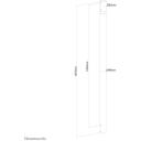 Neomounts monitorius su lubų tvirtinimu NS-EP100BLACK, h 1075 mm, plotis 52 mm, gylis 52 mm, svoris 1860 g, juodas, plienas