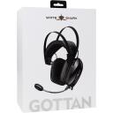 White Shark Austiņas GOTTAN-B, 350g, Melna, 2m, 53mm, 16&Omega;, 20Hz-20KHz, vadu, virs ausīm, mikrofons, skaļuma regulētājs