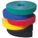 Logilink KAB0050 vadu siksna, Velcro lenta 4000 x 16 mm, melna, 4 m, 1.6 cm, divpusēja lente, spēcīga saķere