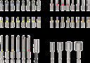EXTRA HARD SKRŪVGRIEŽU UZGAĻU KOMPLEKTS, 43 GAB. BOSCH 2607017723