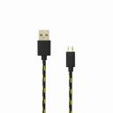 Sbox USB kabelis USB-1031B, 1m, USB A M, microUSB M, 480 Mbit/s, pīts kabelis, melna
