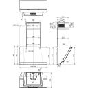 Gorenje &Otilde;hupuhasti WHI649EXBG 735476, 60cm, 12.5kg, 1 mootor, 3 kiirus, 53-63dB, LED valgustus, suitsut&uuml;&uuml;p