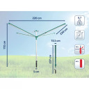 Skalbinių džiovyklė rotacinė Linomatic 500 Plus LEIFHEIT 1085276 50m