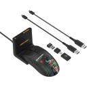 A4Tech Spēļu pele A4TMYS47746, 8 pogas, 1.8m, 300 mAh, USB-C, 1000 Hz, 50-20000 CPI, RF 2.4 GHz, melna