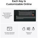 Keychron Q6M-P4 klaviatuur, 2.4 GHz, 1000 Hz, RGB LED, 108 nuppu, PBT nuppud, mehaanilised l&uuml;litid, USB Type-C, 4000 mAh aku