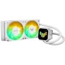 Asus TUF Gaming LC III 240 ARGB White Edition, 90RC01J2-B0EAY0, 40cm, 2 ventilatori, 90.78 cfm, 2600 RPM, 37.4 dB